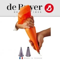 De Buyer - Spritzbeutel + 2 Tüllen