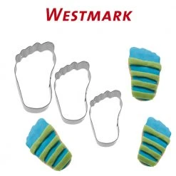 Westmark - Set Ausstechförmchen "Füße" 3-tlg.