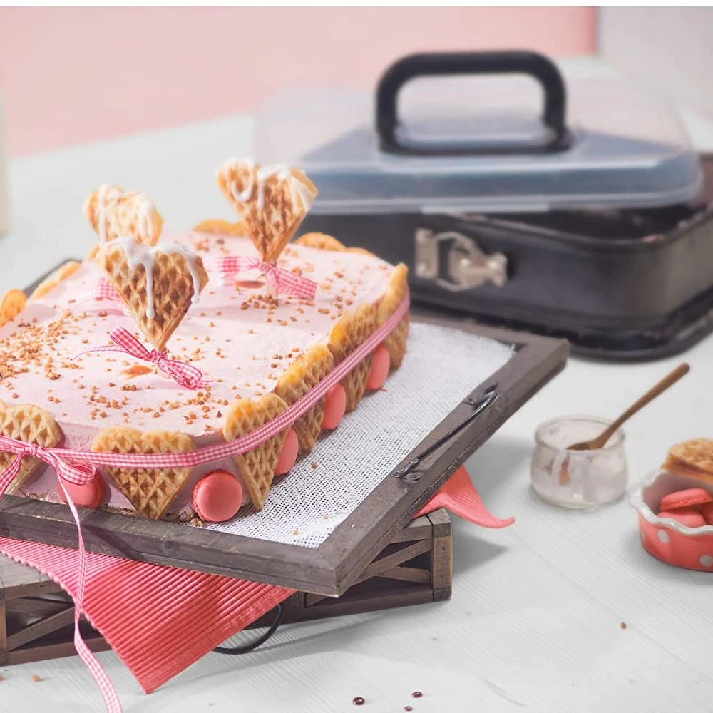 Kaiser Backformen Kaiser - Springform Rechteckig Transporthaube 4 Kaiser Backformen Kaiser - Springform Rechteckig Transporthaube – Bild 2